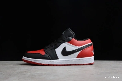 Low Toe Jordan Bred 1 1019